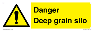 Danger Deep grain silo